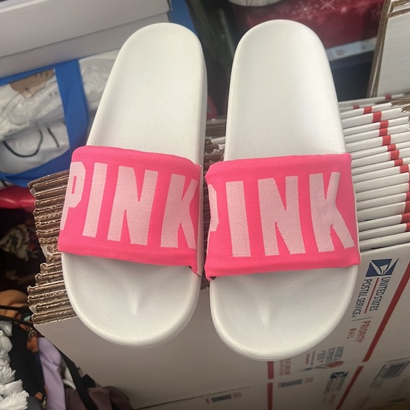 Victoria Secret Pink Seamless (Hot Pink ) Slides - Picture 13 of 14